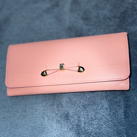 PRADA long double snap bow wallet - Picture 2 of 14